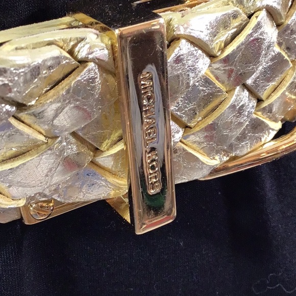 MMK braided gold leather belt M - Picture 2 of 8
